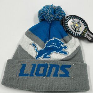 Detroit Lions - Adult Unisex (Men Women) LED Light Up Cuffed Pom Hat